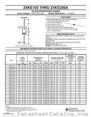 Z4KE190A datasheet pdf General Semiconductor