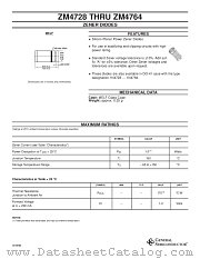 ZM4761 datasheet pdf General Semiconductor