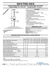 GI811 datasheet pdf General Semiconductor