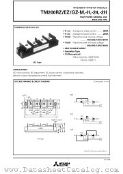 TM200EZ-H datasheet pdf Mitsubishi Electric Corporation
