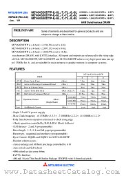 M2V64S20DTP-6L datasheet pdf Mitsubishi Electric Corporation