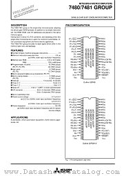 M37480E8T-XXXSP datasheet pdf Mitsubishi Electric Corporation