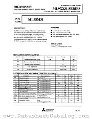 ML9XX31 datasheet pdf Mitsubishi Electric Corporation