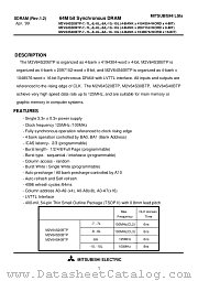 M2V64S30BTP-7 datasheet pdf Mitsubishi Electric Corporation