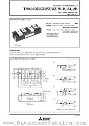 TM400PZ-H datasheet pdf Mitsubishi Electric Corporation