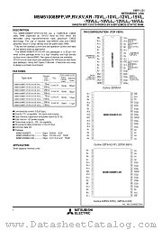 M5M51008BKV-70VLL datasheet pdf Mitsubishi Electric Corporation