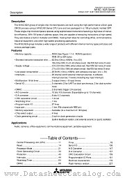 M30624FGAFP datasheet pdf Mitsubishi Electric Corporation