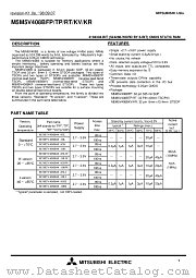 M5M5V408BKR-10LI datasheet pdf Mitsubishi Electric Corporation