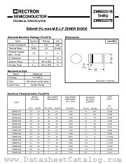 ZMM5244B datasheet pdf Rectron Semiconductor