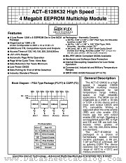 ACT-E128K32N-140F2M datasheet pdf Aeroflex Circuit Technology