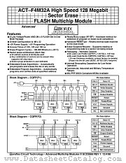 ACT-F4M32A-100F1Q datasheet pdf Aeroflex Circuit Technology