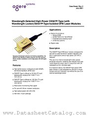 D2587P55 datasheet pdf Agere Systems