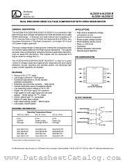 ALD2301DA datasheet pdf Advanced Linear Devices