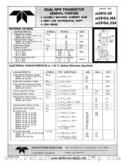 2N2918 datasheet pdf Amelco Semiconductor