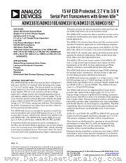 ADM3307EACP-REEL7 datasheet pdf Analog Devices