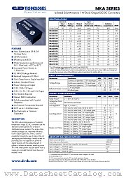 NKA0515S datasheet pdf C&D Technologies