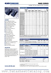 NMD120509S datasheet pdf C&D Technologies