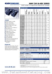 NMV4805S datasheet pdf C&D Technologies