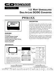 PWR1111 datasheet pdf C&D Technologies