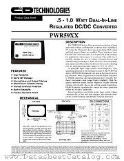 PWR5907 datasheet pdf C&D Technologies