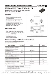 TV04A180JB datasheet pdf Comchip Technology