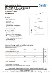 1N4751A-G datasheet pdf Comchip Technology