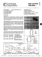 CLC114 datasheet pdf Comlinear Corporation