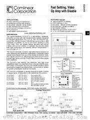 CLC410 datasheet pdf Comlinear Corporation