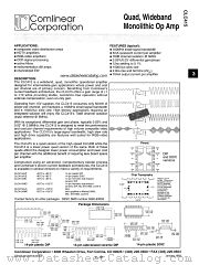 CLC415 datasheet pdf Comlinear Corporation