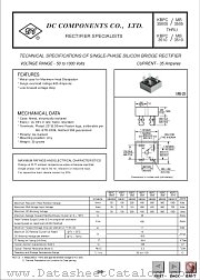 KBPC3501 datasheet pdf DC Components