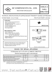 SMBJ70A datasheet pdf DC Components