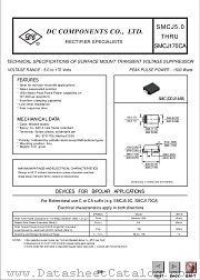 SMCJ7.5A datasheet pdf DC Components
