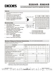 B350A datasheet pdf Diodes