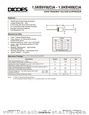 1.5KE7V5CA datasheet pdf Diodes
