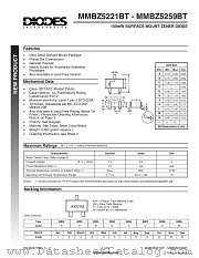 MMBZ5254BT datasheet pdf Diodes