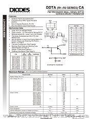 DDTA124XCA datasheet pdf Diodes