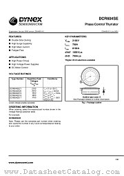 DCR604SE20 datasheet pdf Dynex Semiconductor