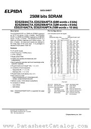 EDS2508APTA-75 datasheet pdf Elpida Memory