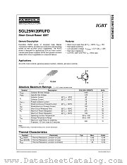 SGL25N120RUFD datasheet pdf Fairchild Semiconductor