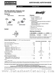 HUFA76419D_F085 datasheet pdf Fairchild Semiconductor