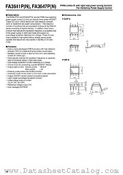 FA3647N datasheet pdf Fuji Electric