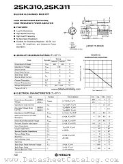 2SK310 datasheet pdf Hitachi Semiconductor