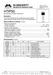 HTIP50 datasheet pdf Hi-Sincerity Microelectronics