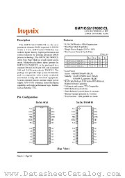 GM71C17400CLJ-5 datasheet pdf Hynix Semiconductor
