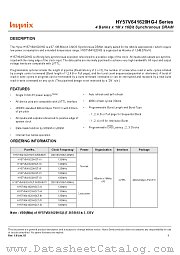 HY57V641620HGT-7I datasheet pdf Hynix Semiconductor