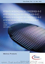 HYS64D64320HU-6-C datasheet pdf Infineon