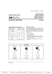 20CTQ150-1 datasheet pdf International Rectifier