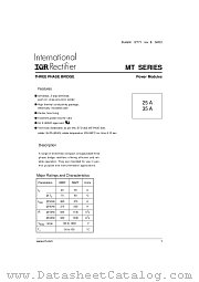 26MT100 datasheet pdf International Rectifier