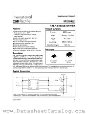 IR2104S datasheet pdf International Rectifier