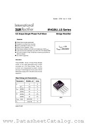 IR4GBU04LSF datasheet pdf International Rectifier
